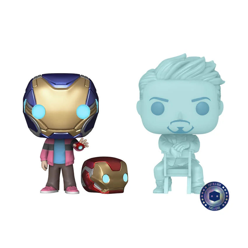 Marvel Morgan & Hologram Tony Stark Funko Pop! 2-Pack (PIAB Exclusive)