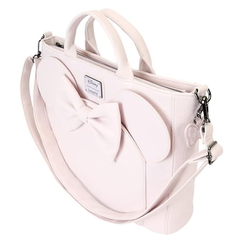 Loungefly Minnie Mouse Checkered Texture Convertible Backpack & Tote Bag