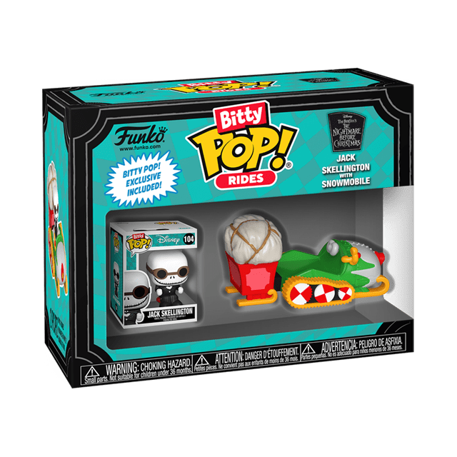 Funko Bitty Pop! Rides Nightmare Before Christmas Jack Skellington with Snowmobile