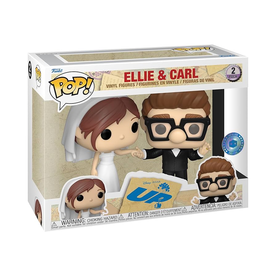 Disney Carl & Ellie Wedding 2-Pack Funko Pop! Vinyl – PIAB Exclusive