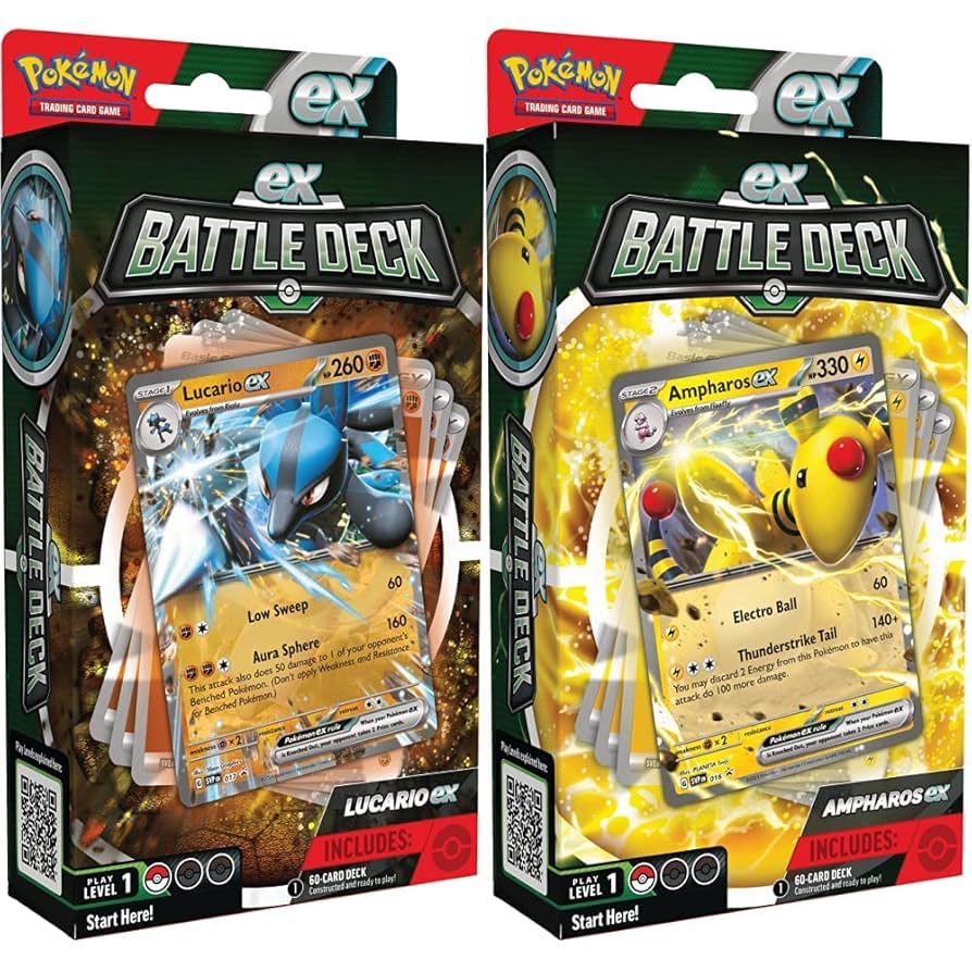 Pokémon TCG: Lucario and Ampharos EX Battle Deck