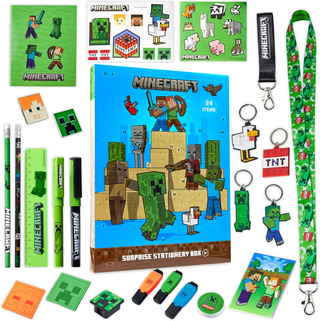 Minecraft Advent Calendar Stationery 24 Day