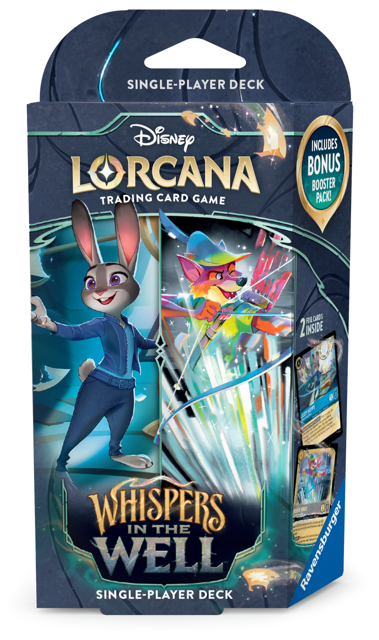 Disney Lorcana: Whispers in the Well Starter Deck - Sapphire & Steel (Judy & Robin)