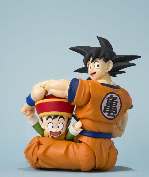 Dragon Ball S.H.Figuarts Action Figure Son Goku & Son Gohan Kid & Kintoun 14 cm & 6 cm