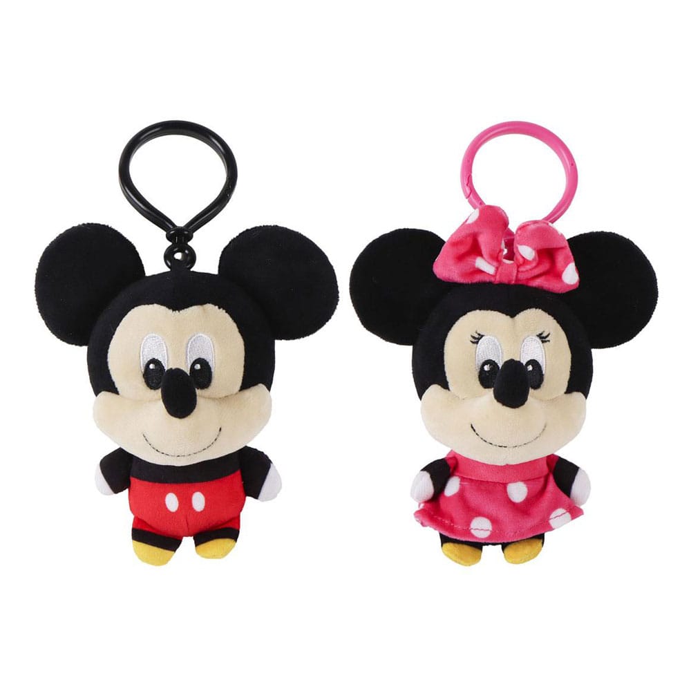 Disney Plush Keychains Minnie & Mickey 12 cm Assortment (24)