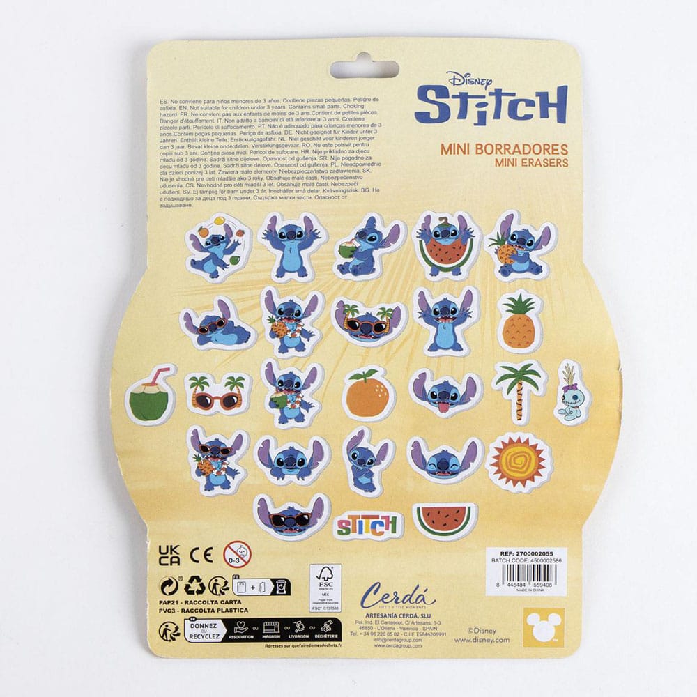 Lilo & Stitch Erasers 25-Pack
