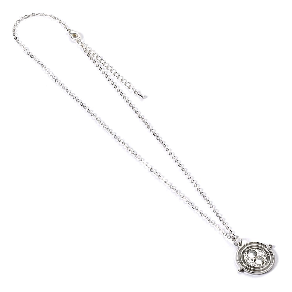 Harry Potter Necklace Time Turner Charm (Silver Tone)