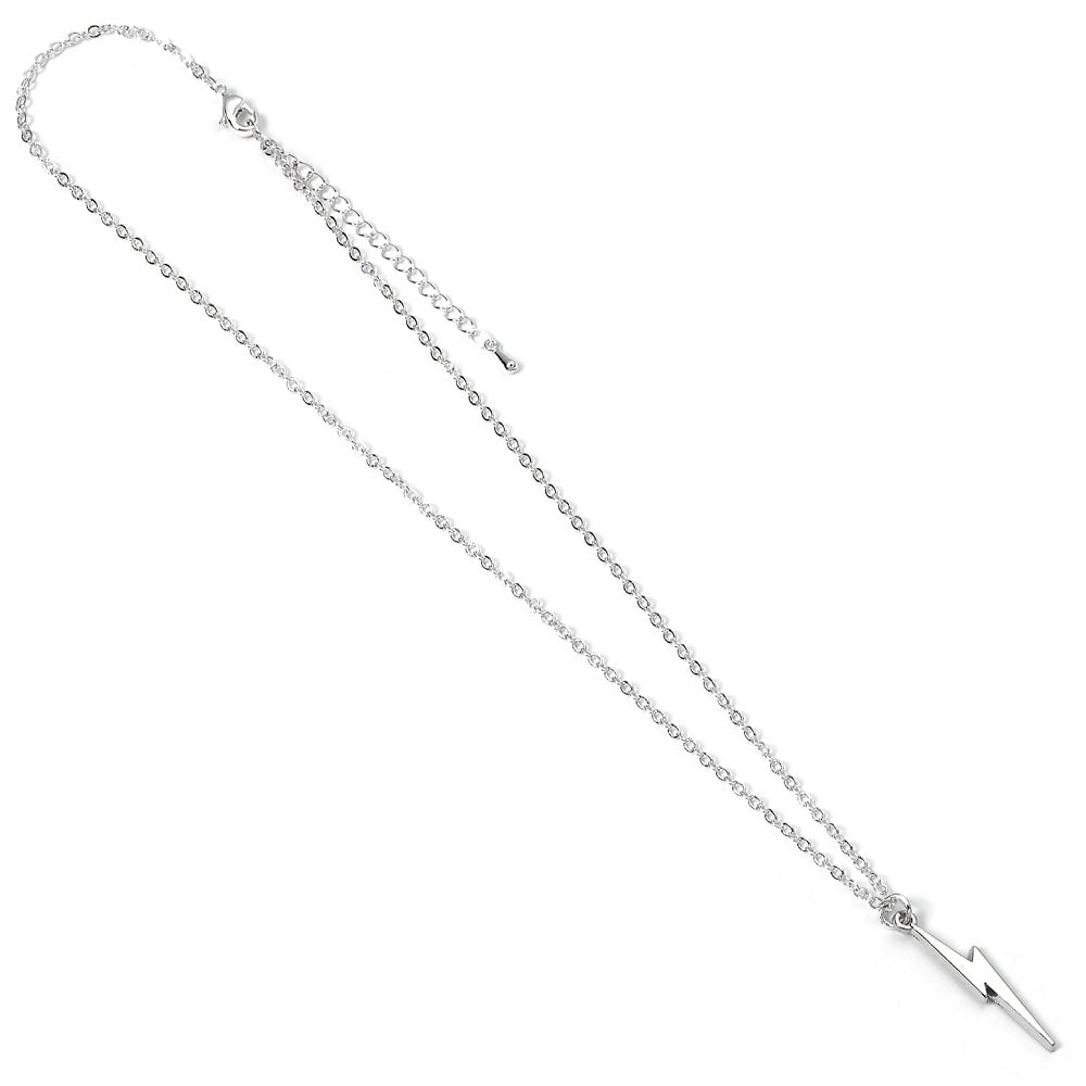 Harry Potter Pendant & Necklace Lightning Bolt (silver plated)