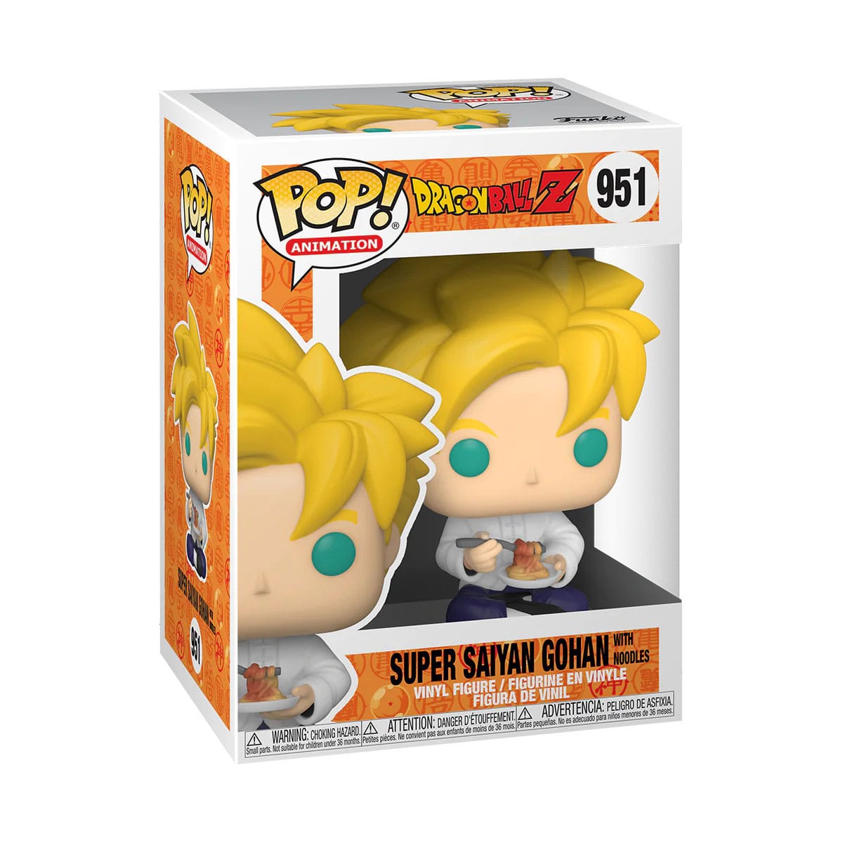 Dragon Ball Z POP! Animation Vinyl Figure Super Saiyan Gohan with Noodles 9 cm