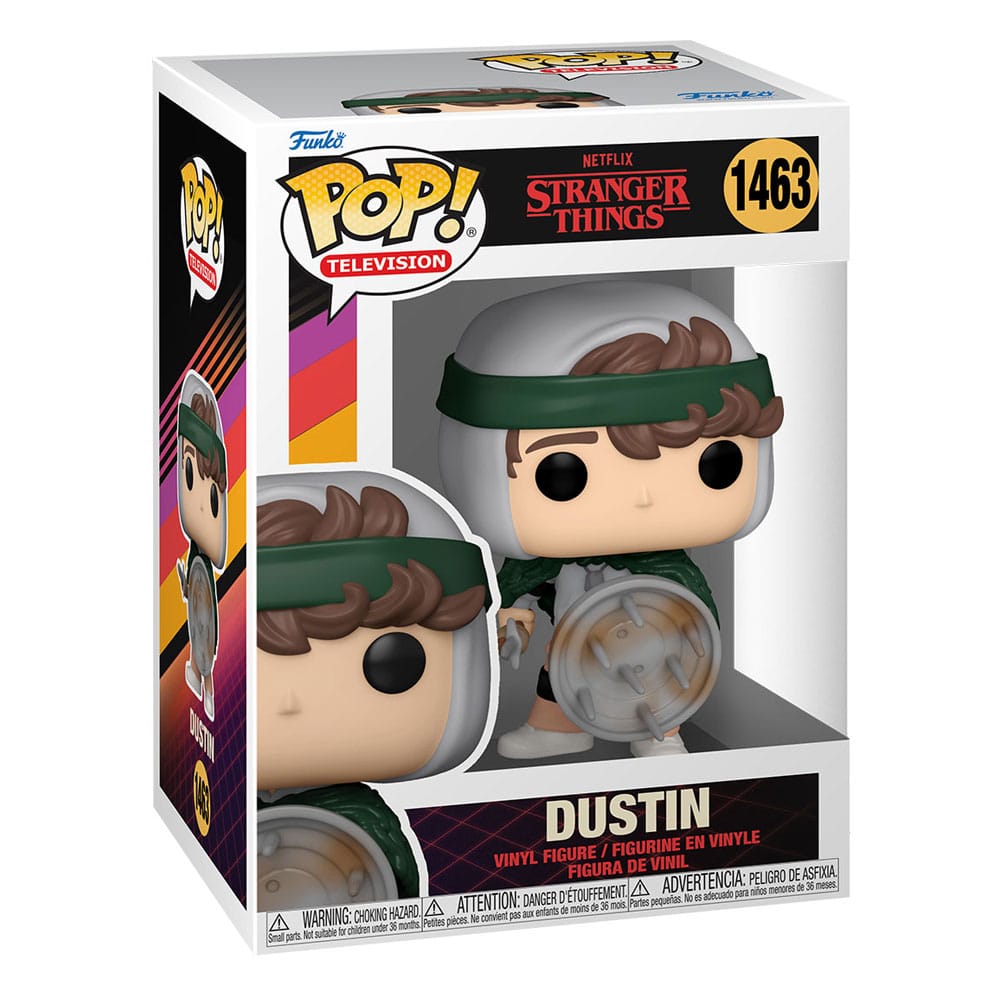 Stranger Things: Hunter Dustin Shielded POP! TV Vinyl Figure - 9 cm Tall
