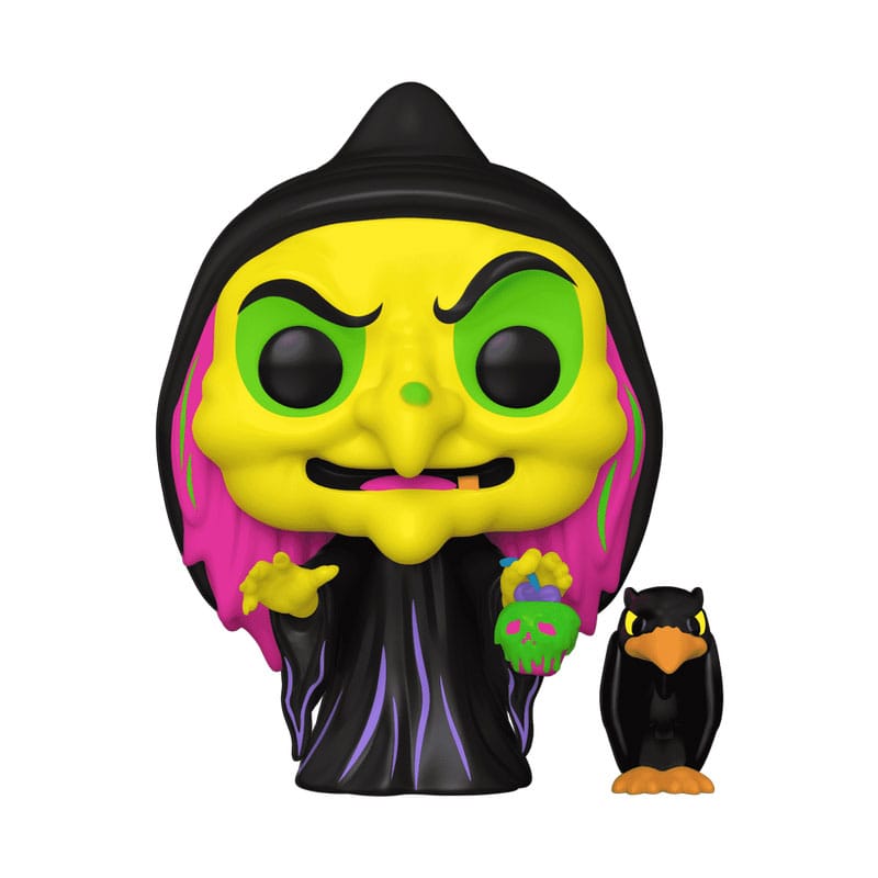 Funko Pop! & Buddy Animation Snow White Disguised Evil Queen with Raven (Black Light) Exclusive