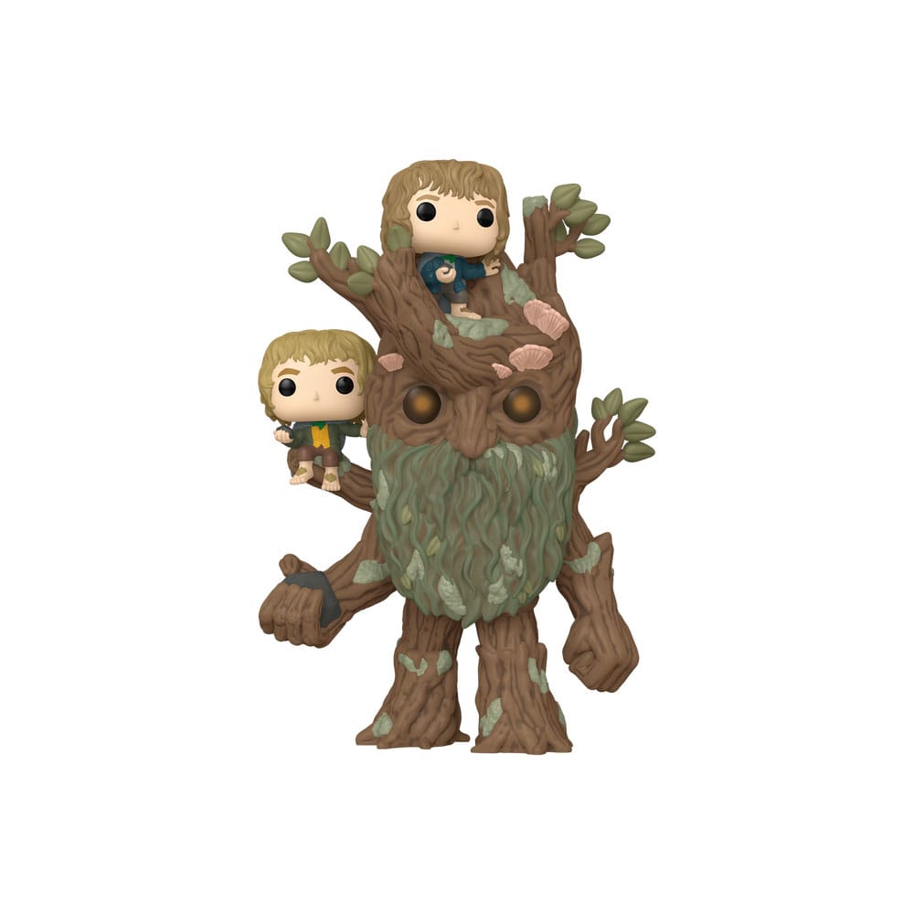 The Lord of the Rings Super Sized POP! Animation Vinyl Figure Treebeard with Merry & Pippin 15 cm