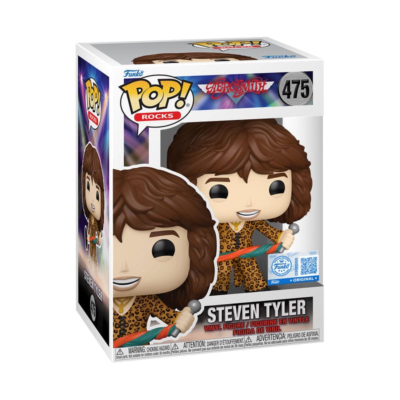 Aerosmith's Steven Tyler Exclusive Edition Funko POP! Rocks Vinyl Figure in Leopard Outfit