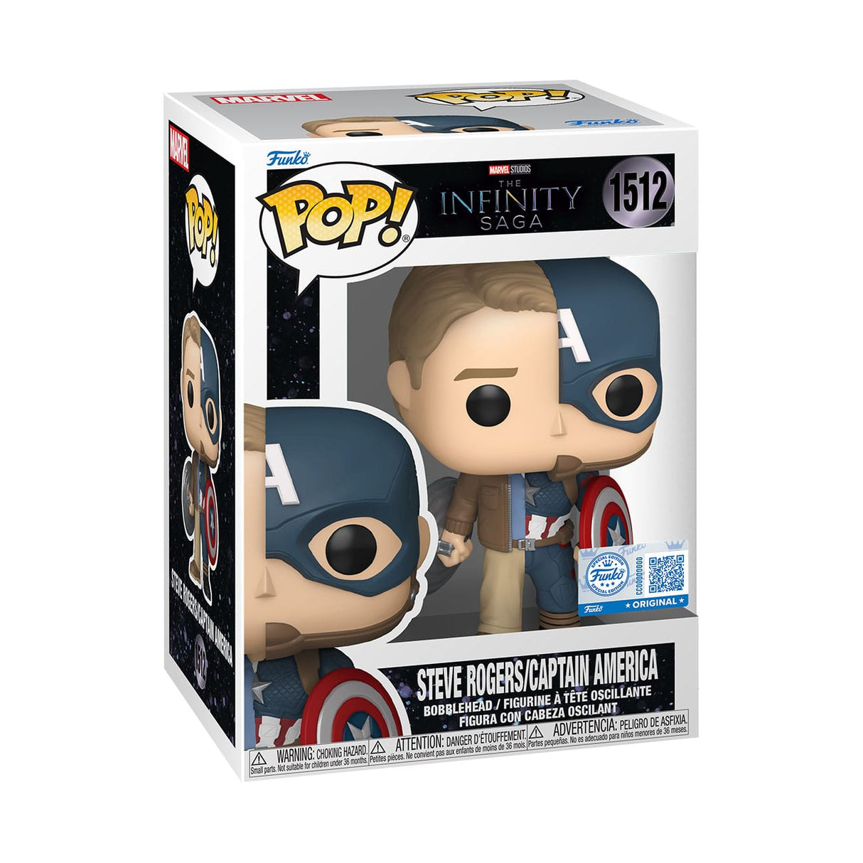 Marvel POP! Vinyl Figure Split- Cap/Steve Exclusive 9 cm