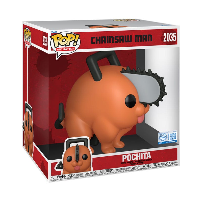 Chainsaw Man Pochita Super-Sized Jumbo POP! Vinyl Figure - Journey To Cuteness (25cm)