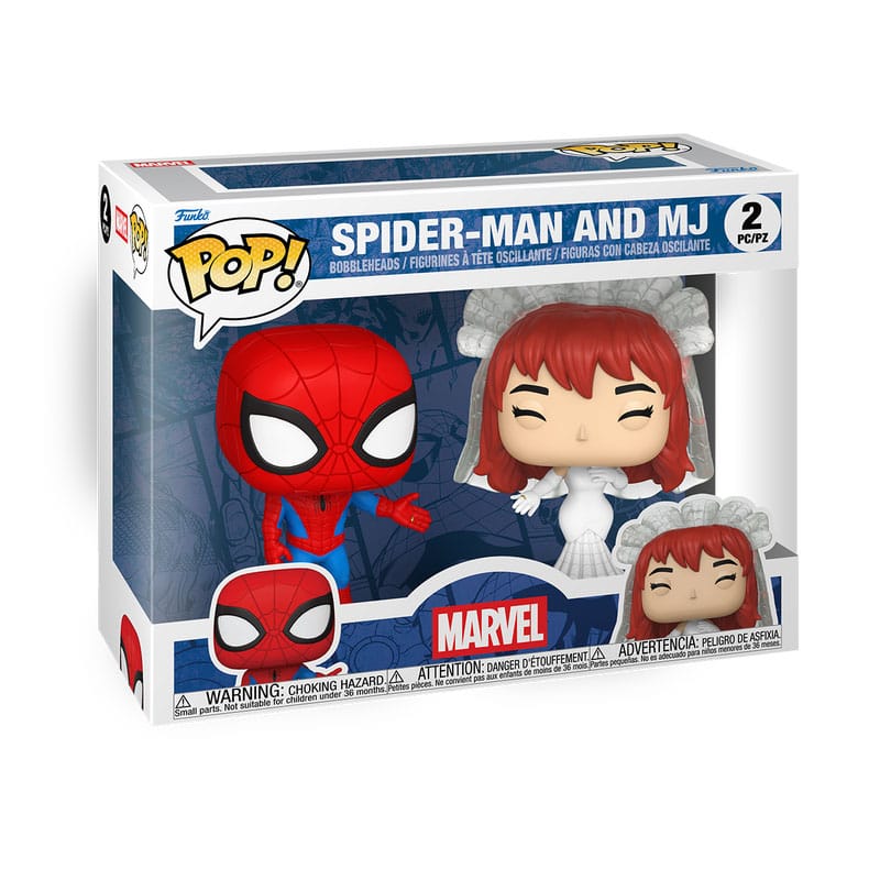 Marvel-ous POP! Vinyl Couple: Spider-Man & Mary Jane 9cm Mini-Figures