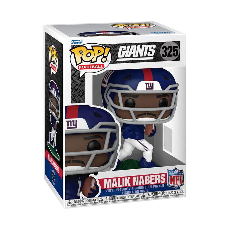 NFL Legends Unleashed: Malik Nabers Funko POP! Sports Giants Vinyl Figure