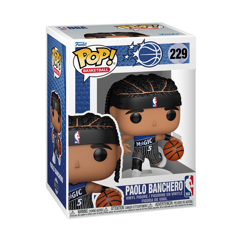 NBA Legends Magic-Paolo Banchero POP! Vinyl Figure by Funko, 9cm Black Edition