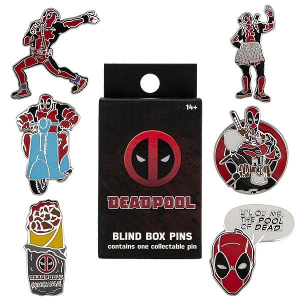 Marvel Deadpool Loungefly Enamel Pin Blind Box