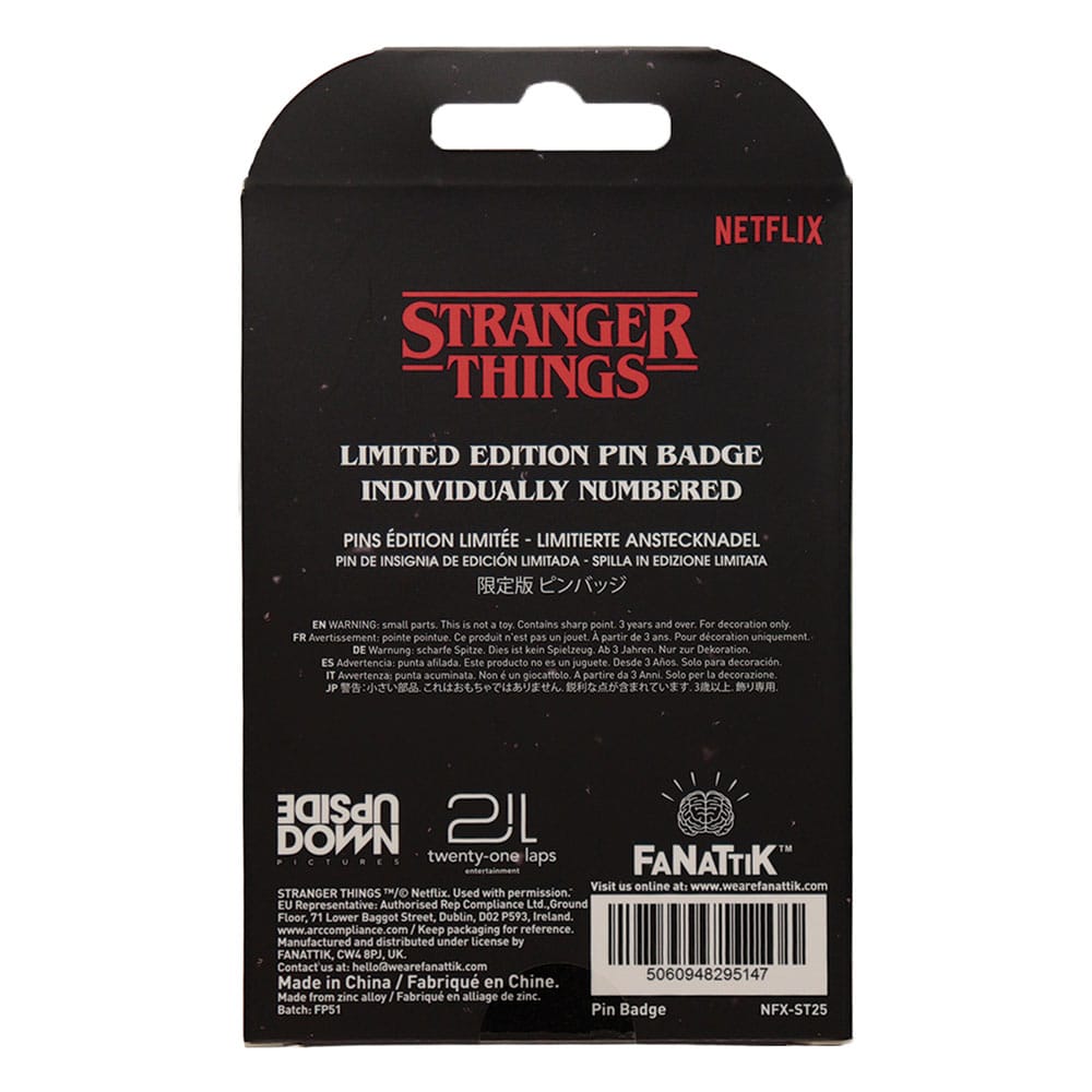 Stranger Things Pin Badge Hellfire Lives Limited Edition
