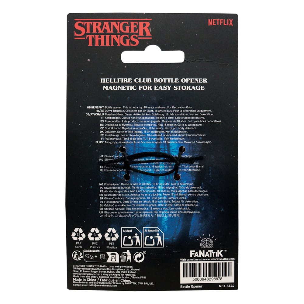 Stranger Things Bottle Opener Hellfire Club