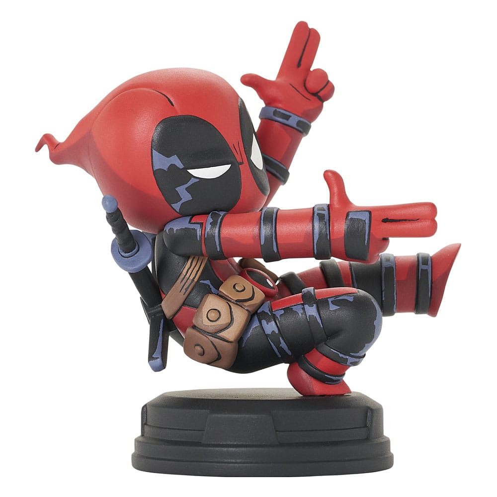 Marvel Animated Statue Deadpool (Finger Guns) 8 cm
