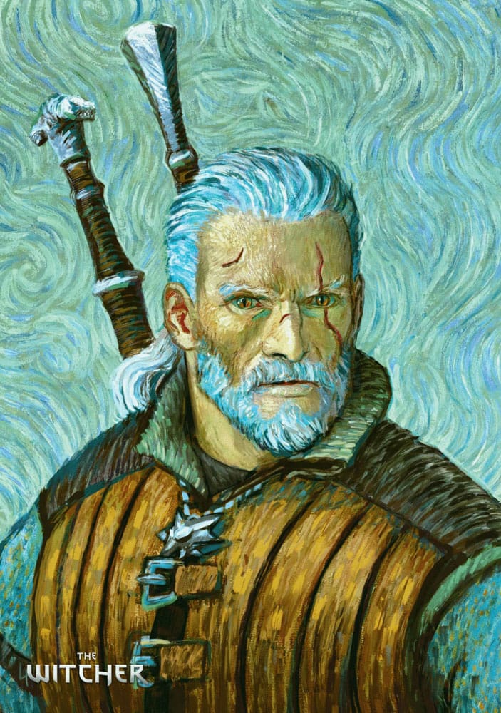 The Witcher III: Wild Hunt Game Art Chronicles Puzzle Geralt inspired by Vincent van Gogh (1000 pieces)