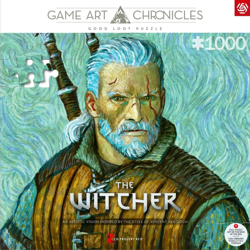 The Witcher III: Wild Hunt Game Art Chronicles Puzzle Geralt inspired by Vincent van Gogh (1000 pieces)
