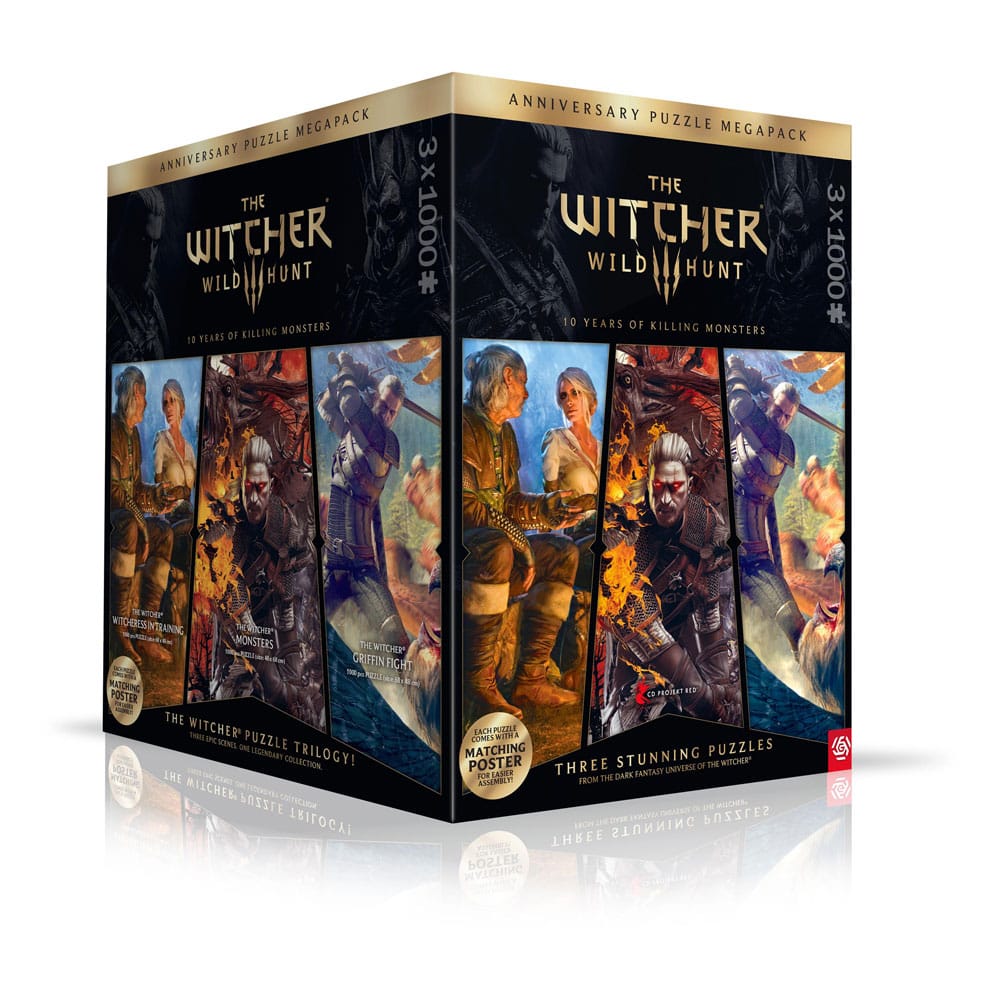 The Witcher 3 Puzzle Triology Wild Hunt 10 Years of Killing Monsters (1000 pieces)