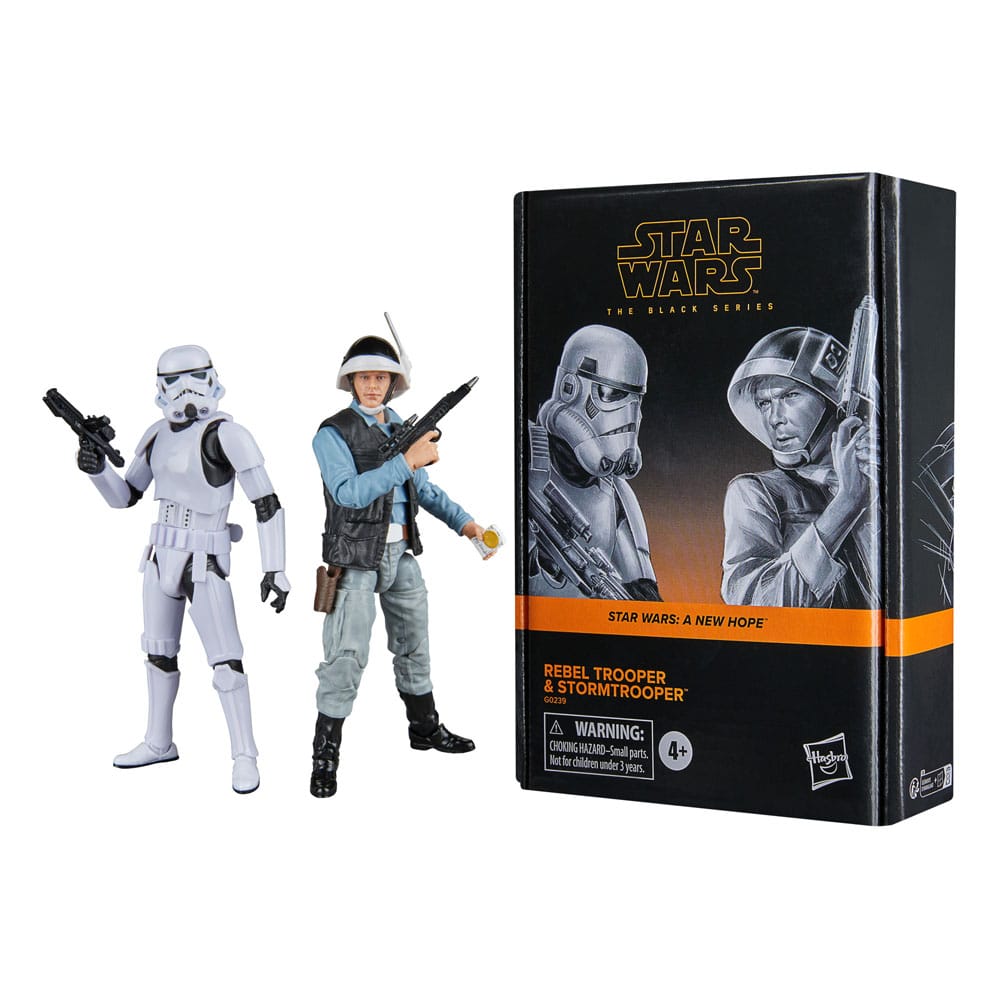 Star Wars Episode IV Black Series Action Figure 2-Pack Rebel Trooper & Stormtrooper 15 cm