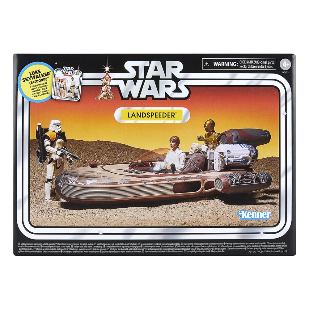 Star Wars Episode IV Vintage Collection Vehicle with Figure Landspeeder & Luke Skywalker (Tatooine)