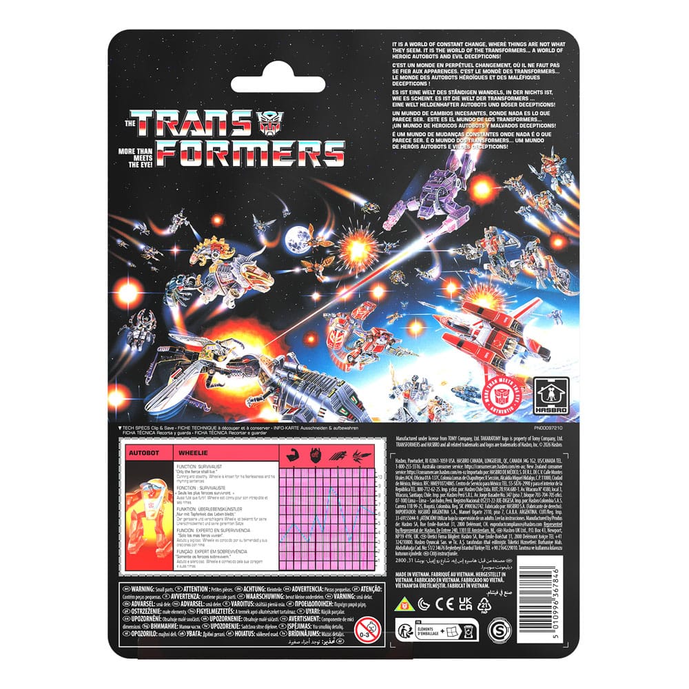 The Transformers Retro G1 Action Figure Autobot Wheelie 11 cm