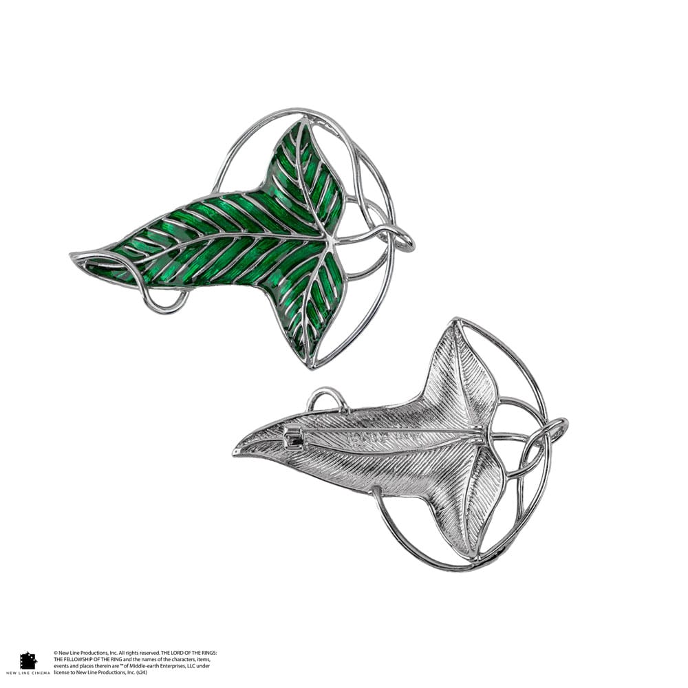 Lord of the Rings tree ornament with Brooch Lorien Leaf