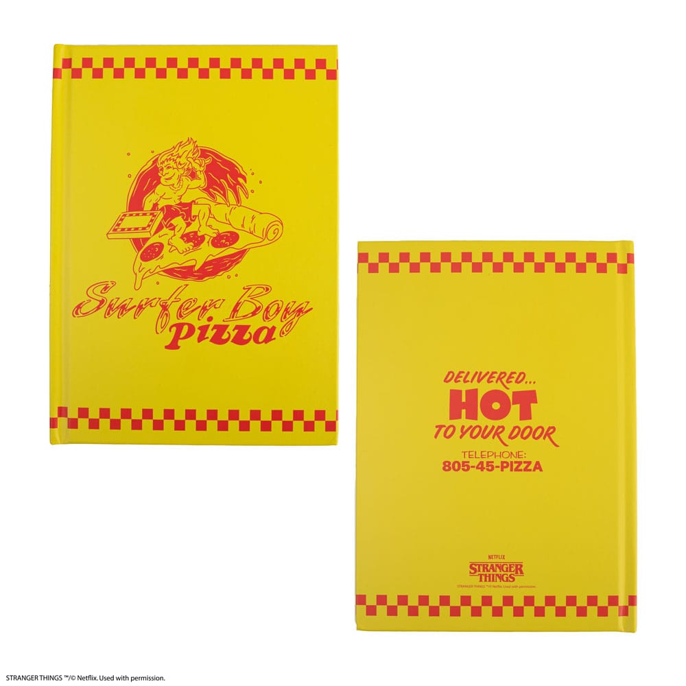 Stranger Things Notebook Surfer Boy Pizza Hardcover