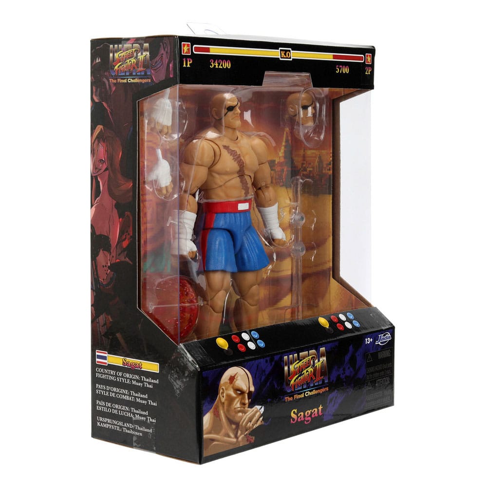 Ultra Street Fighter II: The Final Challengers Action Figure 1/12 Sagat 19 cm