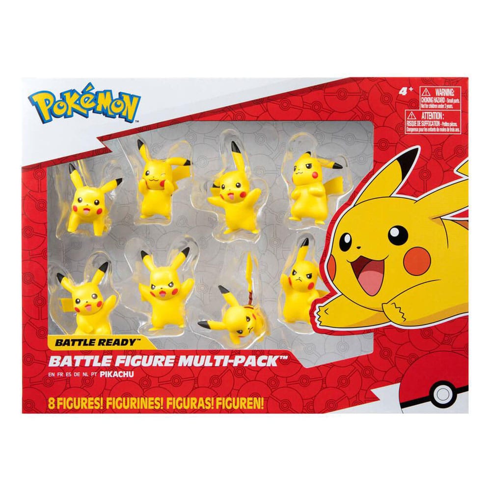 Pokémon Battle Feature Vinyl Figures 8 Pack Pikachu 5 cm