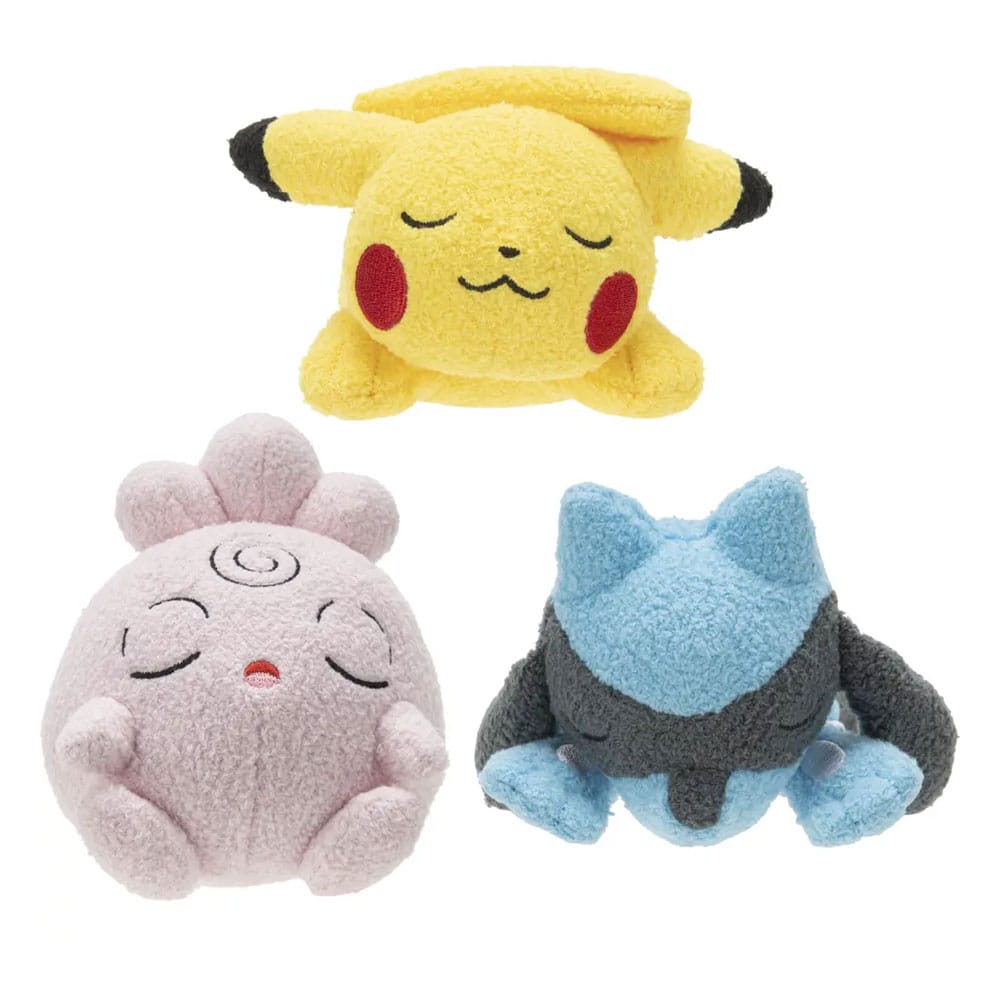 Pokémon Sleeping Plush Figure different versions 12 cm