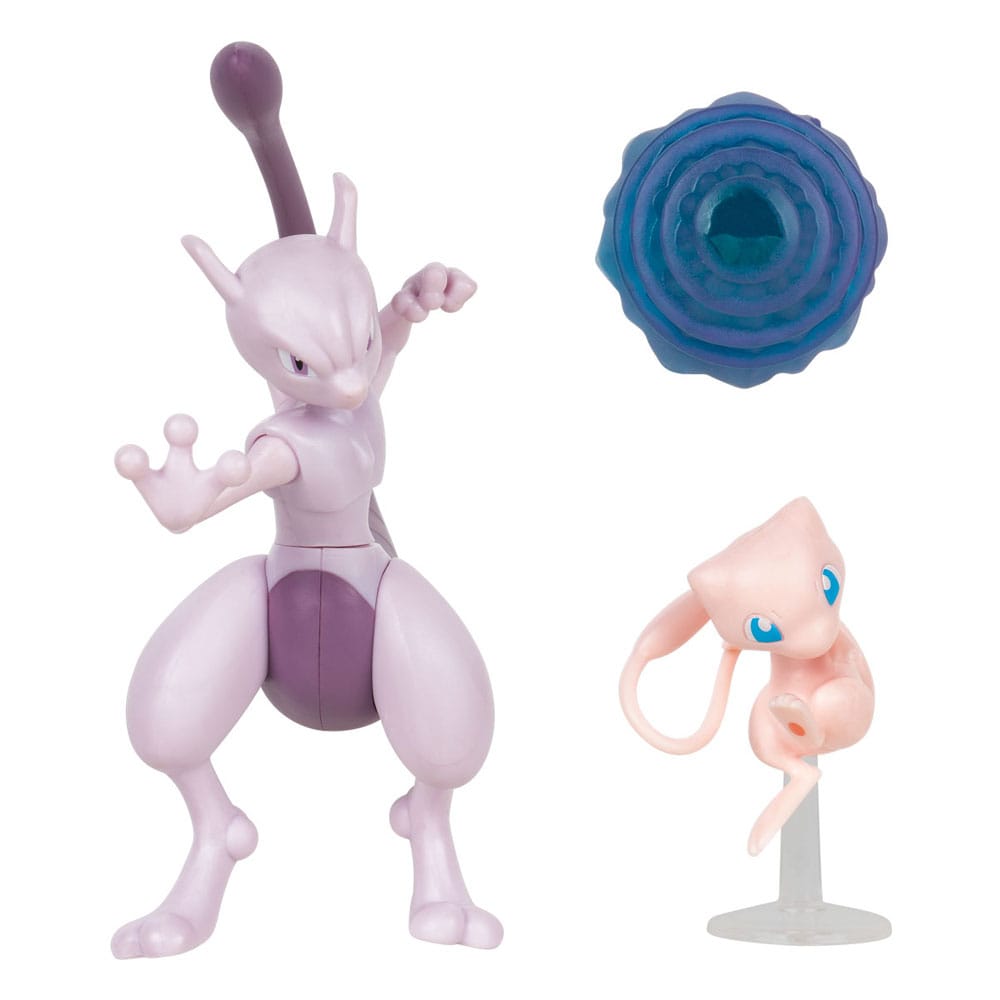 Pokémon Figure 2-Pack Mewtwo 10 cm & Mew 5 cm