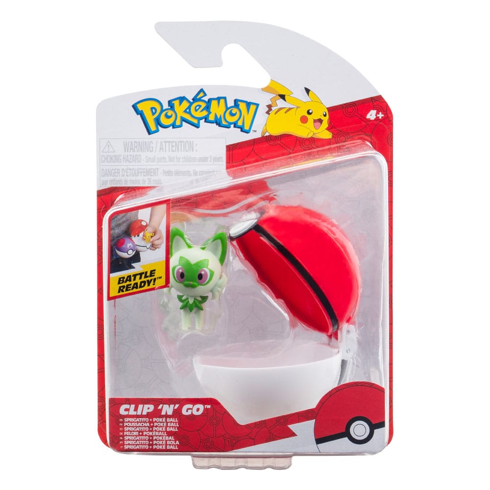 Pokémon Clip'n'Go Poké Balls Sprigatito with Poké Ball