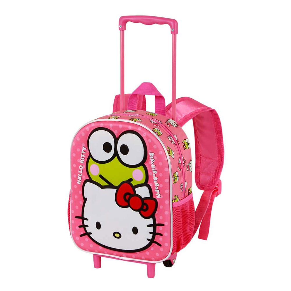 Sanrio 3D Backpack with Wheels Hello Kitty Funny Pink Small