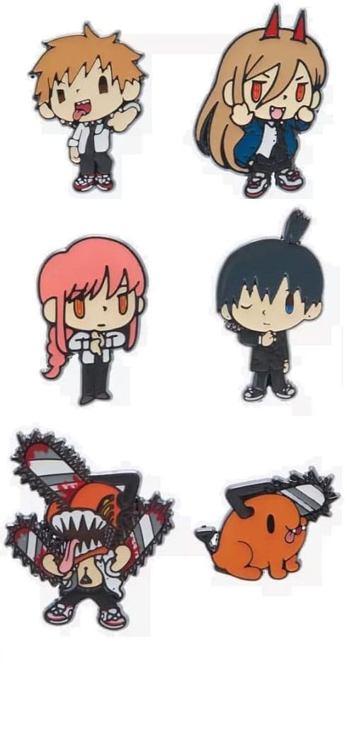 Chainsaw Man by Loungefly Enamel Pins Blind Box Mulit Char Chibi Assortment (12)