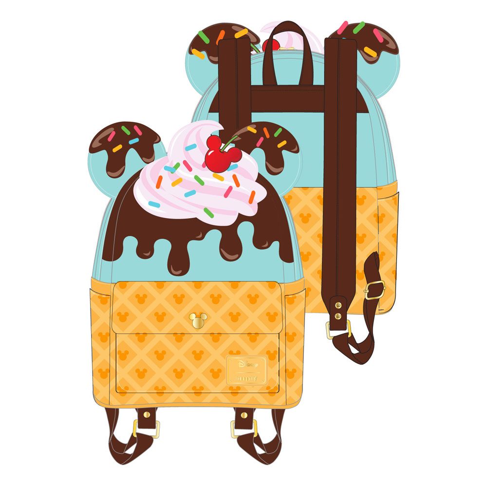Disney by Loungefly Backpack Mickey and Minnie Sweets Ice Cream
