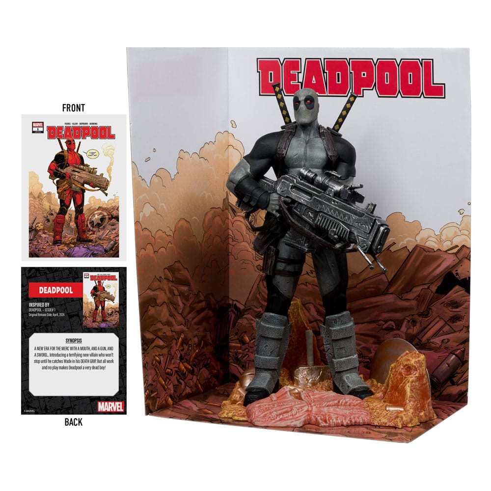Marvel Collection PVC Statue 1/6 Deadpool (Deadpool #1)(Grey Suit Chase) 27 cm