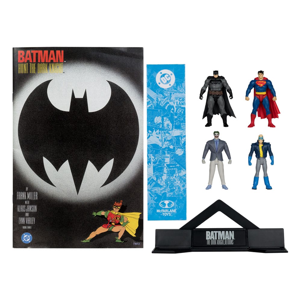 DC Direct Page Punchers Action Figure 4-Pack Batman & Son of Batman & Superman & Joker 7 cm
