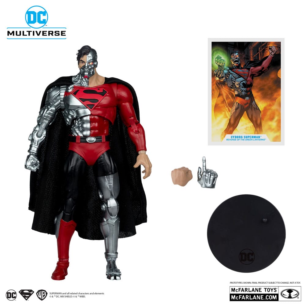 Revenge of the Green Lanterns DC Multiverse Action Figure Cyborg Superman (Gold Label) 18 cm