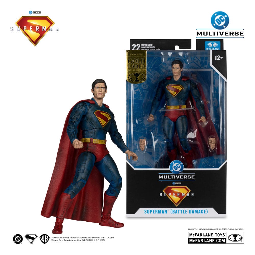 Superman (2025) DC Multiverse Action Figure Superman (Battle Damaged) (Gold Label) 18 cm