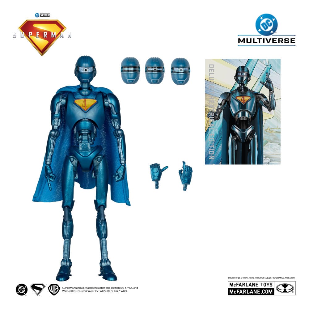 Superman (2025) DC Multiverse Deluxe Action Figure Superman Robot (Red Platinum Edition) 18 cm