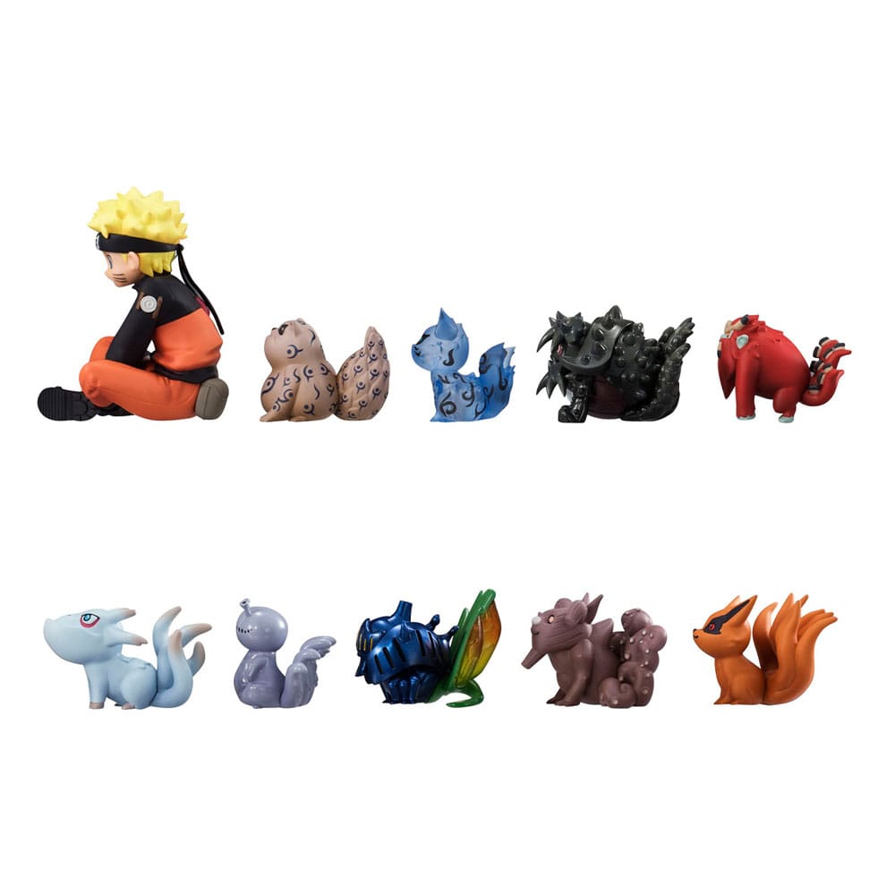 Naruto Shippuden Gaiden G.E.M. Series PVC Statue Naruto Uzumaki & Biju Set 7 cm