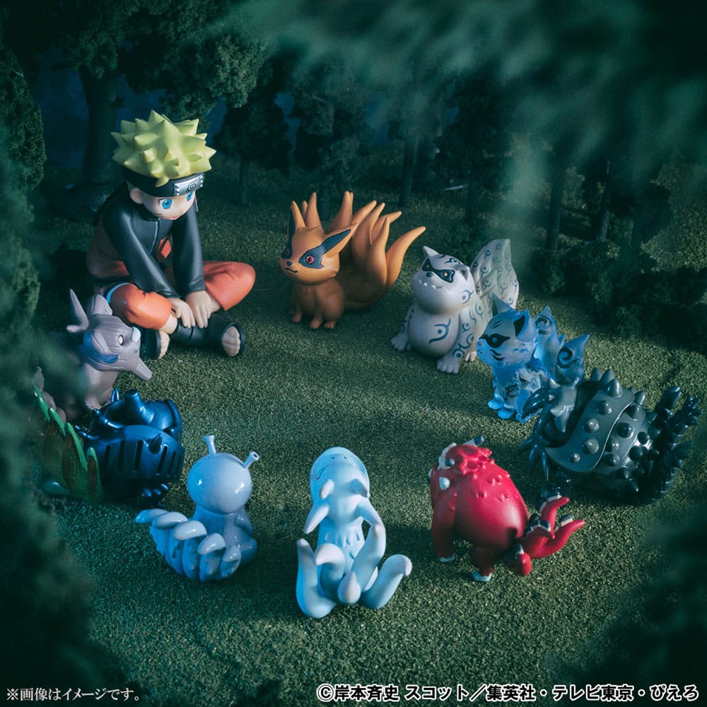 Naruto Shippuden Gaiden G.E.M. Series PVC Statue Naruto Uzumaki & Biju Set 7 cm