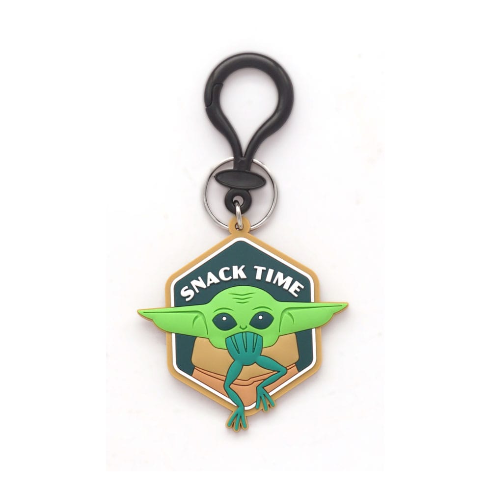 Star Wars Soft Touch PVC Bag Clip Baby Yoda Snack Time